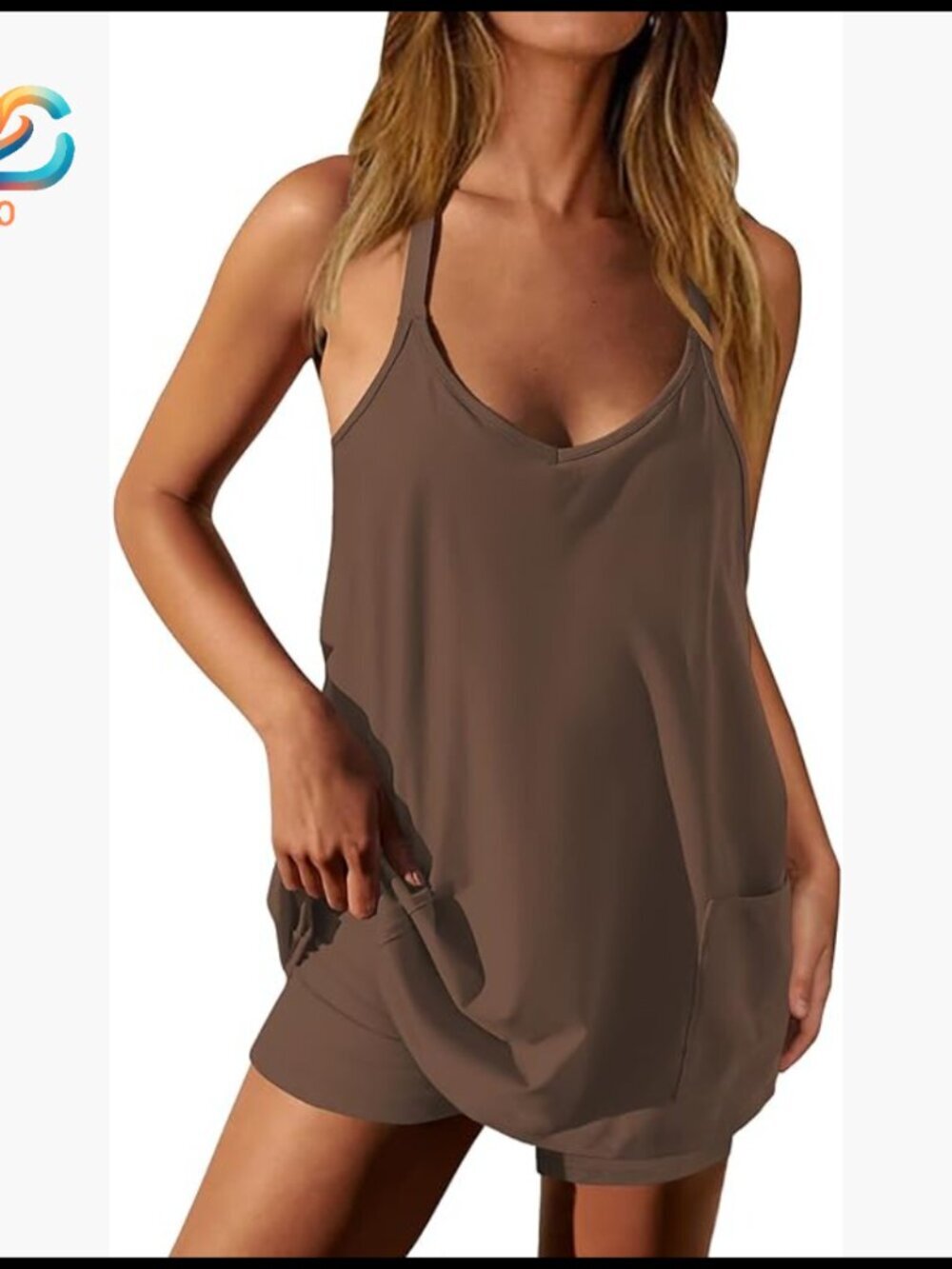 XXL Polyester Spandex Lounge Set with Pockets Sleeveless Biker Shorts